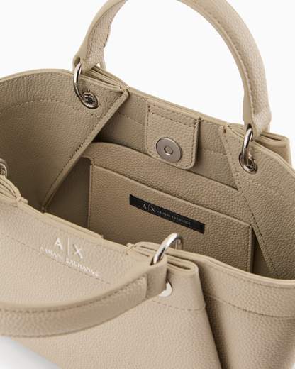 ARMANI EXCHANGE Borsa in ecopelle con dettaglio tracolla