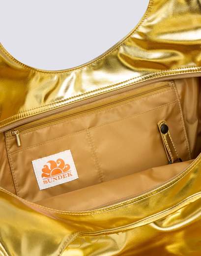 SUNDEK LAMINATED SHOPPER BAG WITH LOGO
