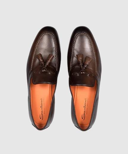 SANTONI MOCASSINI - MCNC16465SA3BSLFT50