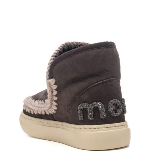 MOU MOU Eskimo Sneaker Bold Glitter Logo Ankle Boot