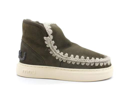 MOU MOU Eskimo Sneaker Bold Glitter Logo Ankle Boot