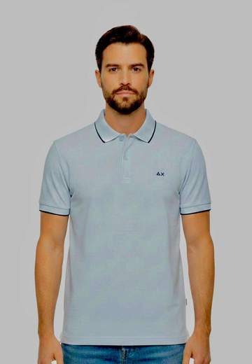 SUN 68 POLO SMALL STRIPE   -A36111