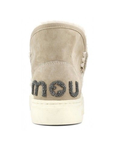 MOU MOU Eskimo Sneaker Bold Glitter Logo Ankle Boot