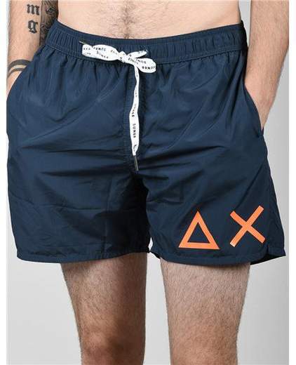 SUN 68 SWIM SHORT SOLID BIG LOGO