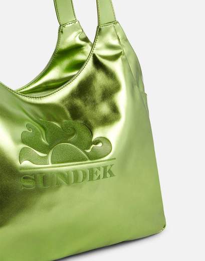 SUNDEK LAMINATED SHOPPER BAG WITH LOGO