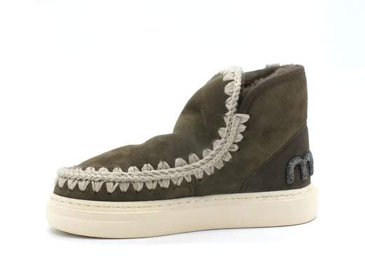MOU MOU Eskimo Sneaker Bold Glitter Logo Ankle Boot