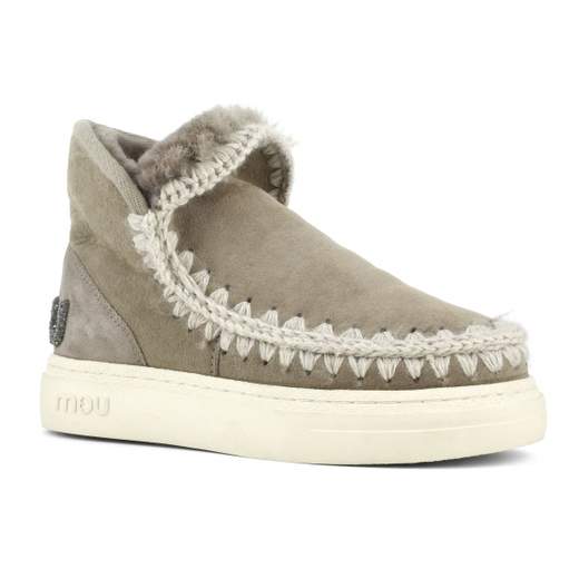 MOU MOU Eskimo Sneaker Bold Glitter Logo Ankle Boot