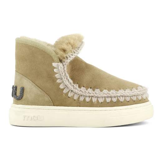 MOU MOU Eskimo Sneaker Bold Glitter Logo Ankle Boot