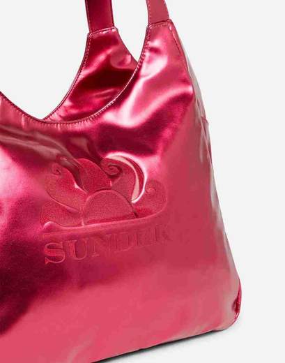 SUNDEK LAMINATED SHOPPER BAG WITH LOGO