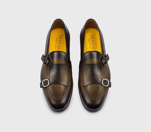 DOUCAL'S MOCASSINO DOUBLE BUCKLE ADLER- DU3160PANNUF159