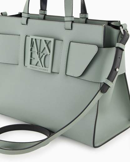 ARMANI EXCHANGE Borsa a tracolla nera da donna in pelle sintetica