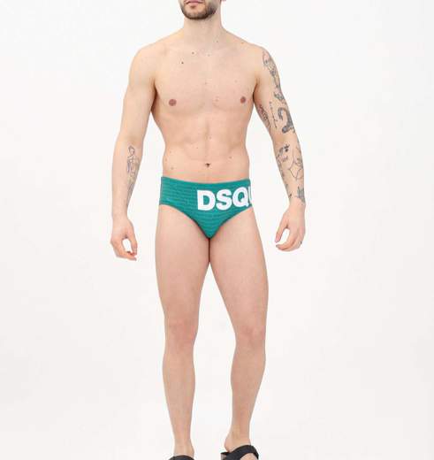 DSQUARED Costume personalizzato con logo all over