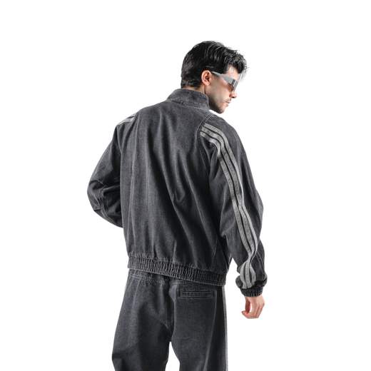 Adidas Giacca Con Zip Jeans Uomo