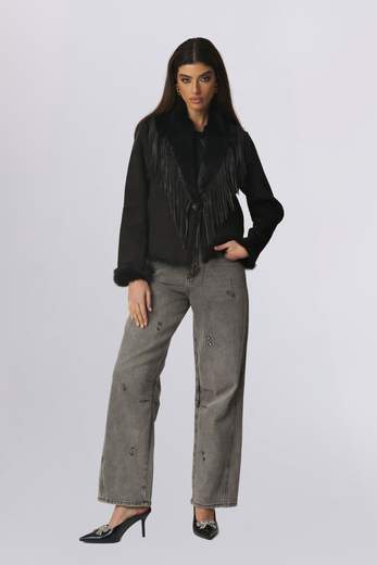 PHO FIRENZE Jeans nero délavé