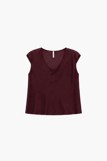 IMPERIAL TOP AMPIO SCOLLO A V SENZA MANICHE
