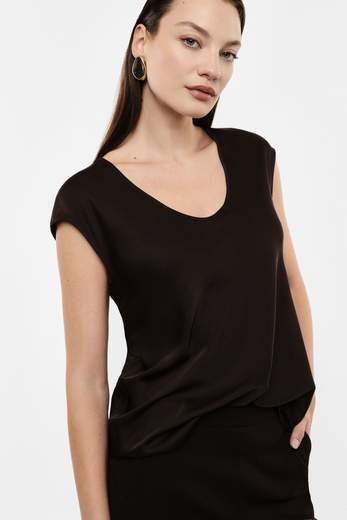IMPERIAL TOP AMPIO SCOLLO A V SENZA MANICHE