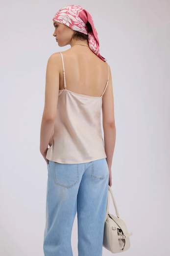 ERMANNO SCERVINO - FIRENZE TOP in raso