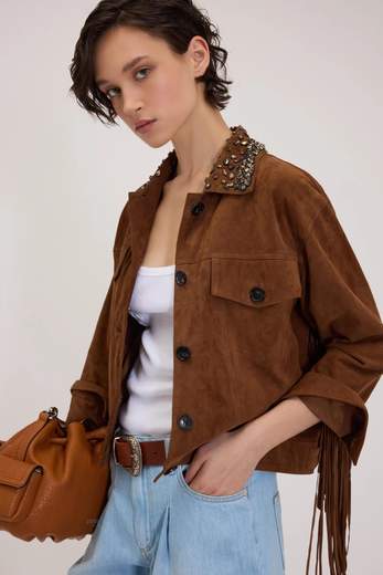 ERMANNO SCERVINO - FIRENZE Giubbotto in camoscio