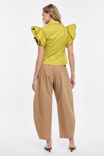 IMPERIAL PANTALONI PALAZZO AMPI VITA ALTA CON PINCES