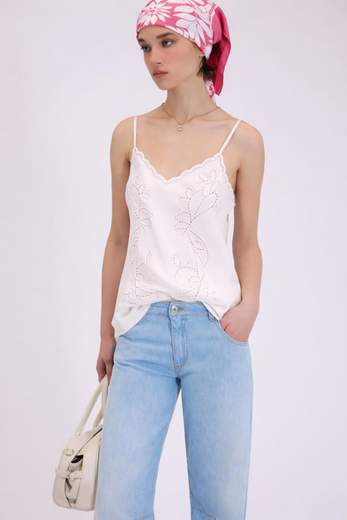 ERMANNO SCERVINO - FIRENZE TOP in raso