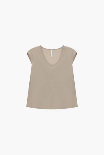 IMPERIAL TOP AMPIO SCOLLO A V SENZA MANICHE