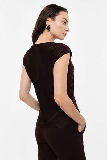 IMPERIAL TOP AMPIO SCOLLO A V SENZA MANICHE