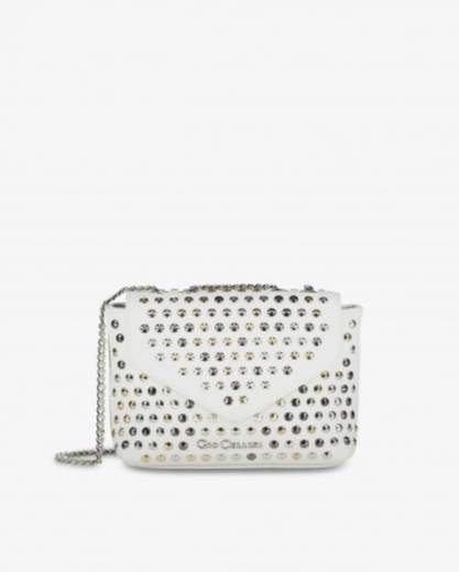 GIO CELLINI MINI BAG ALL STUDS AA005 BIANCO