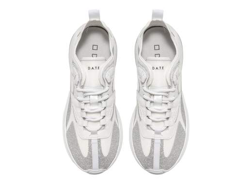 D.A.T.E. SNEAKERS AURA GLITTER SILVER 