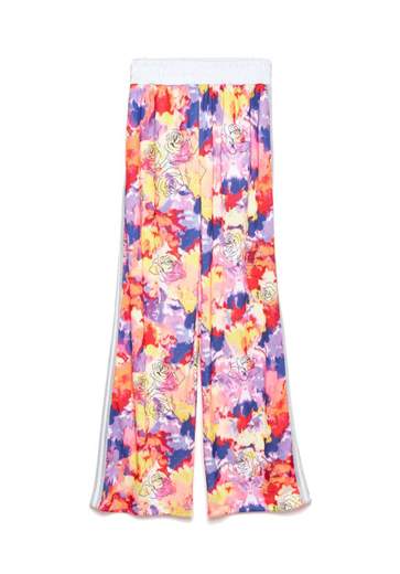 GAELLE Pantalone Triacetato Stampato E Bandine Laterali