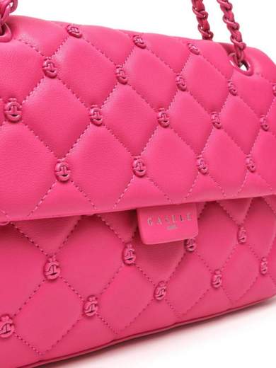 GAELLE Regular Shoulder Strap In Ecopelle Con Borchie