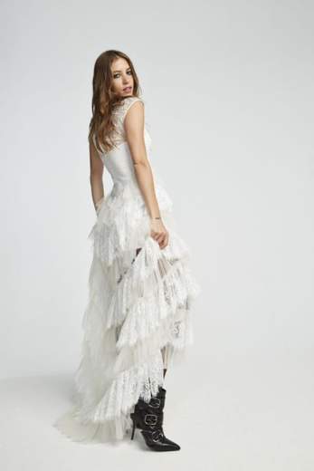 LACE DRESS IN PIZZO E TULLE