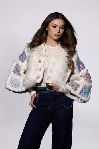 PHO FIRENZE Cardigan con mongolia