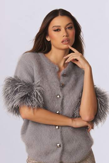 PHO FIRENZE Cardigan maniche corte