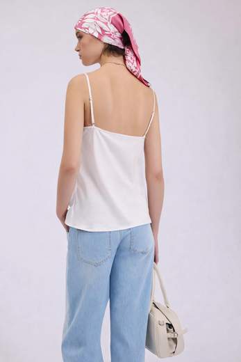 ERMANNO SCERVINO - FIRENZE TOP in raso