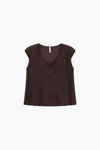 IMPERIAL TOP AMPIO SCOLLO A V SENZA MANICHE