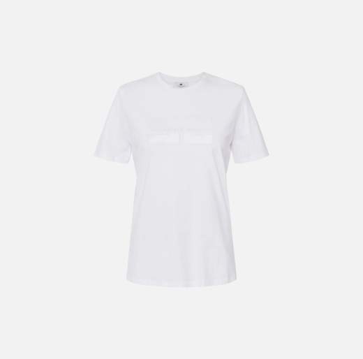 ELISABETTA FRANCHI T-Shirt In Jersey MA00251E2 Con Logo Ricamato e Strass