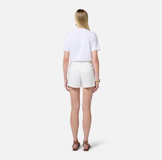 Elisabetta Franchi T-Shirt In Jersey MA00251E2 Con Logo Ricamato e Strass