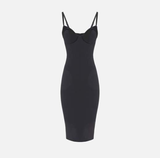 ELISABETTA FRANCHI Abito In Crepe AB70251E2 Con Fiocchi In Raso