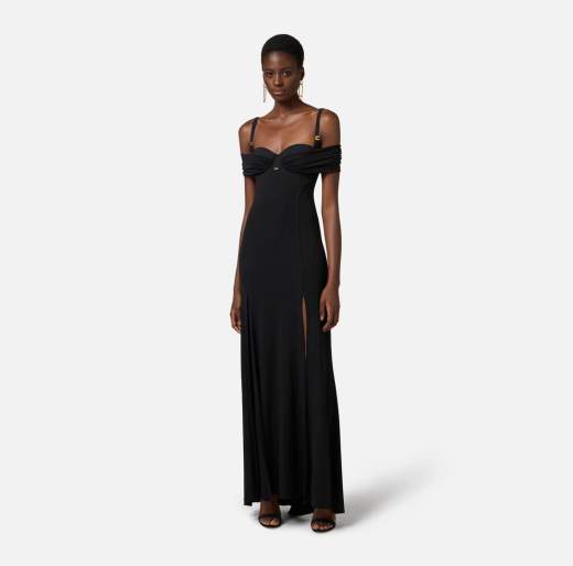 ELISABETTA FRANCHI Abito Red Carpet ABR0851E2 In Jersey Crepe Con Corsetto