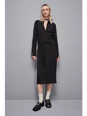 PATRIZIA PEPE Abito Con Fusciacca 2A2842 In Twill Essential