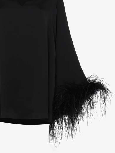 ALMA SANCHEZ Blusa Balke AS2425097 Con Piume