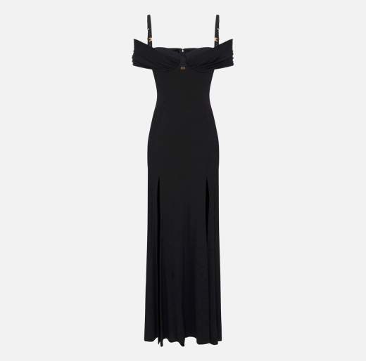 ELISABETTA FRANCHI Abito Red Carpet ABR0851E2 In Jersey Crepe Con Corsetto