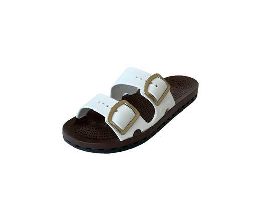 SENSI Ciabatte LA JOLLA MOKA Doppia Fibbia