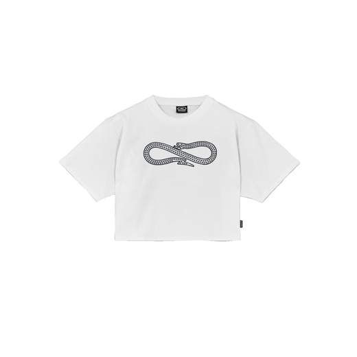 PROPAGANDA CROP T-SHIRT M/M LOGO STUDS WOMAN DONNA