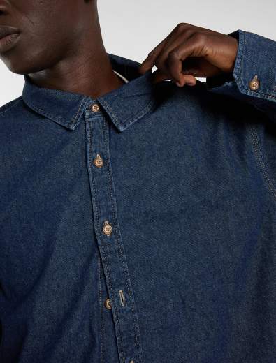 DICKIES LIGHTWEIGHT DENIM SHIRT UOMO