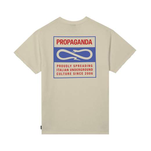 PROPAGANDA T-SHIRT M/M LABEL BICOLOR UOMO