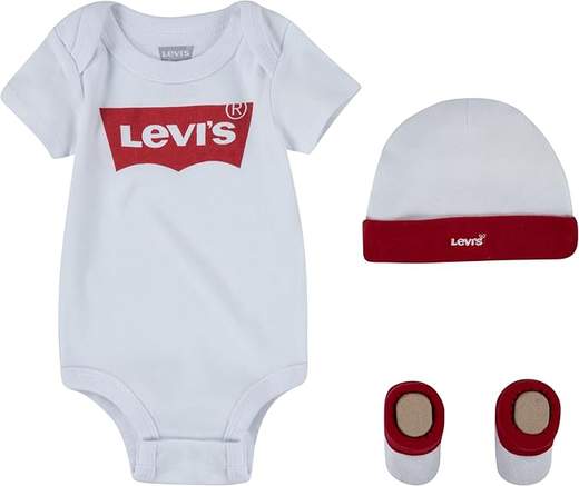 LEVI'S KIDS BATWING ONESIE HAT BOOTIE KIDS