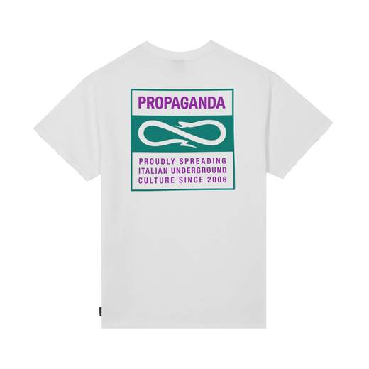 PROPAGANDA T-SHIRT M/M LABEL BICOLOR UOMO