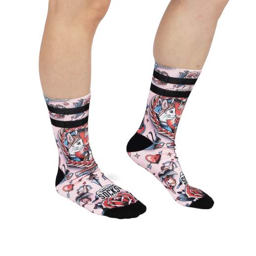 AMERICAN SOCKS FELINE HEARTS UNISEX ADULTO