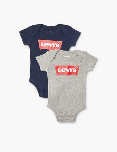 LEVI'S KIDS BATWING 2PK BODYSUIT KIDS